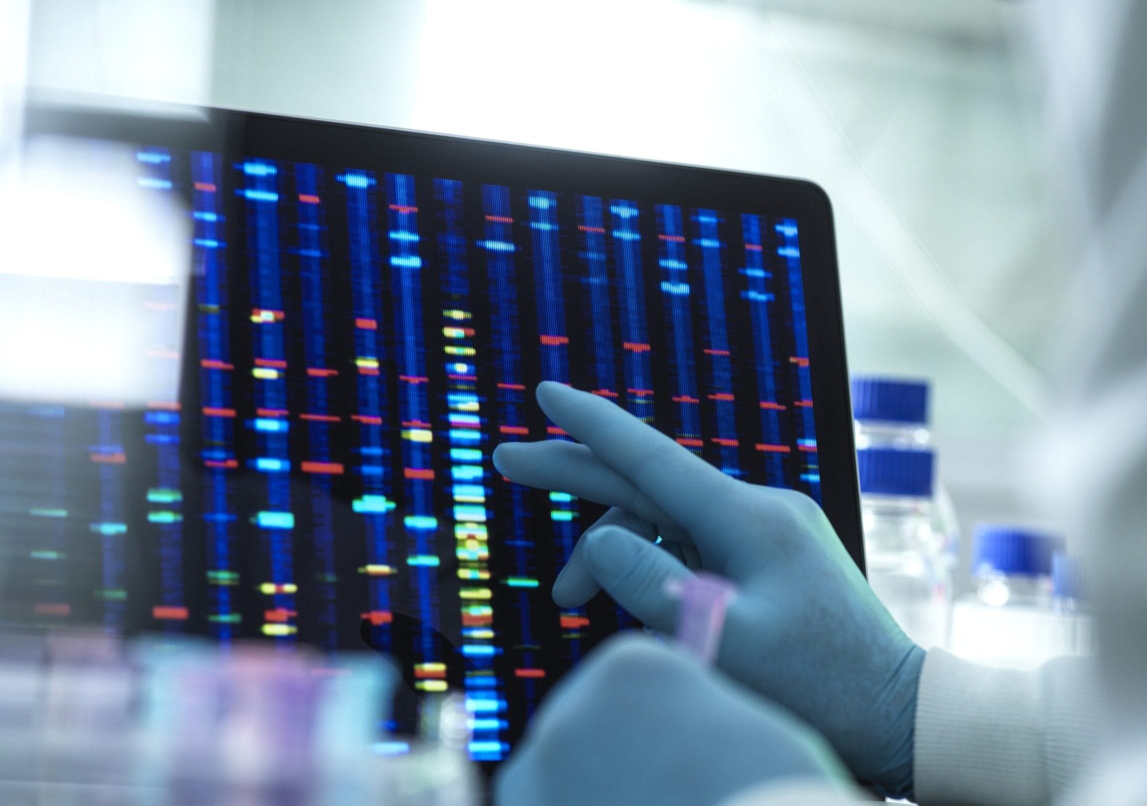 Researching looking at genetic information
