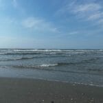The beach in Oak Island, North Carolina