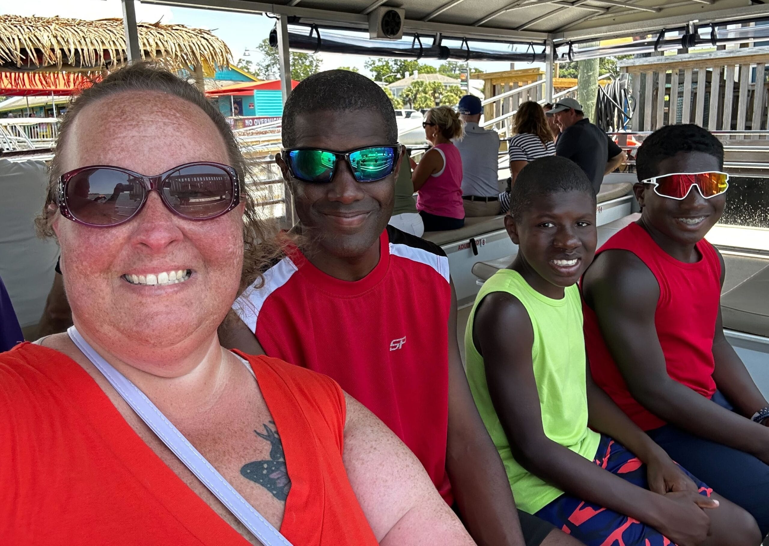 Faye Adams and her family on vacation in Oak Island, NC (Photo courtesy of Faye Adams)